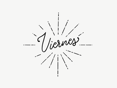 It's Viernes! friday hand lettering lettering viernes