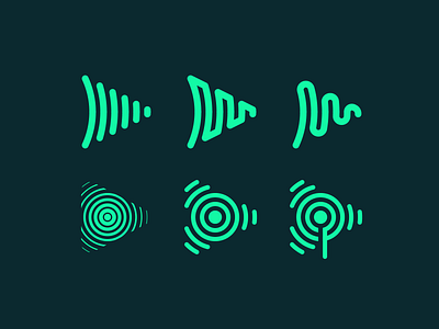 EpisodesFM Brand Exploration audio branding broadcast icon icons logo podcast podcasting soundwave waveform