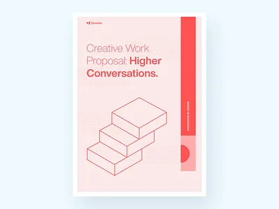 Zensite Proposal Cover branding cover flat icon illustration landing minimal page proposal simple typography uiux vector website zensite