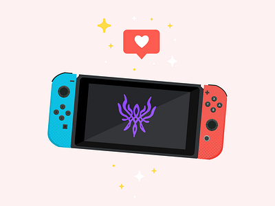 Nintendo Switch w/ FE3Houses aesthetics art design fire emblem melmelart nintendo nintendo switch vector art vector artwork vector illustration vectorart