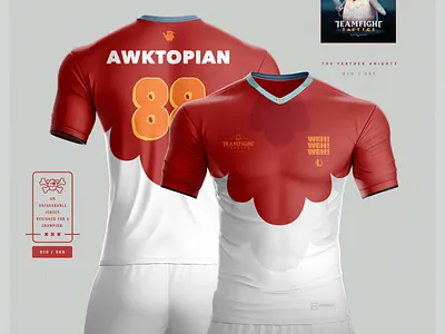 U-365 : The Feather Knight advertising apparel brand branding campaign design design game illustration jersey design jersey mockup leagueoflegends merchandise sportswear typography