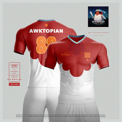 U-365 : The Feather Knight advertising apparel brand branding campaign design design game illustration jersey design jersey mockup leagueoflegends merchandise sportswear typography