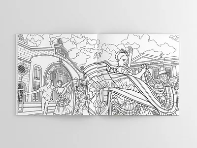Landscape | coloring book coloring book coloring page design illustration landscape line ar lineart photoshop wacom