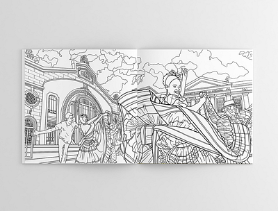 Landscape | coloring book coloring book coloring page design illustration landscape line ar lineart photoshop wacom