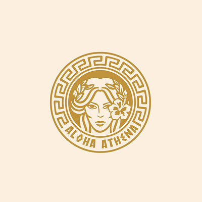 Athena aloha athena bar beer branding brewery creative design greek hawaii illustration logo