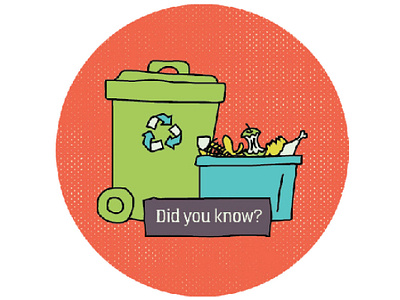 recycling + composting icon design for good graphic design icon design illustration