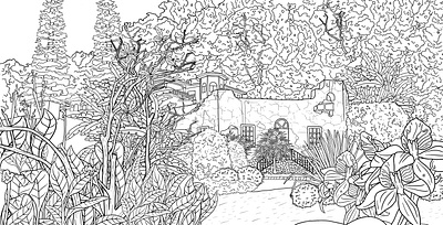 Landscape | coloring book. black and white coloring book coloring page illustration landscape line line art linea lineart photoshop