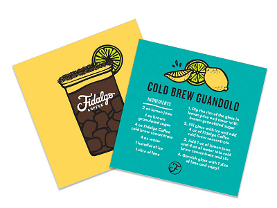 Cold Brew Guandolo coffee color design illustration layout seattle