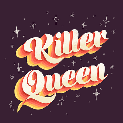 Killer Queen Lettering design freddiemercury killerqueen lettering lettering artist queen