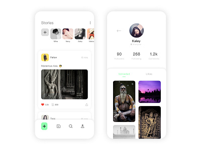 Travel social app concept design travel ui