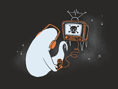 14 | Hack aughost design ghost hack illustration mid century retro vintage