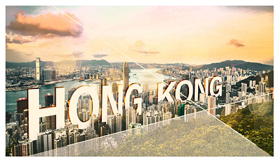 Thinking of Hong Kong... design photoshop poster art poster design