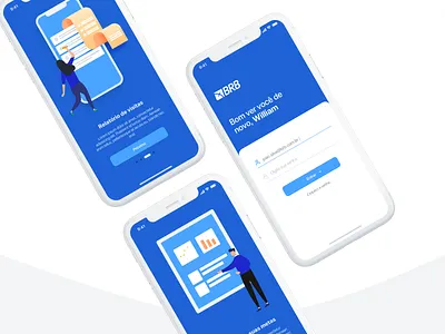 Onboarding bank CRM bank brazil brb crm onboarding screens ui ux