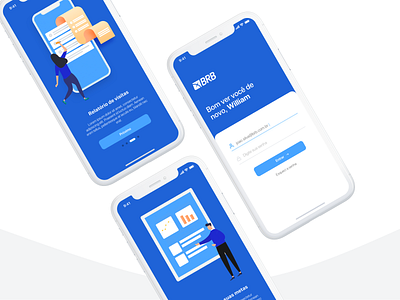 Onboarding bank CRM bank brazil brb crm onboarding screens ui ux