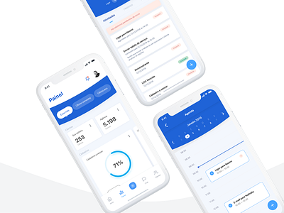 Customer Platform - Bank CRM bank brazil brb charts crm ui ux