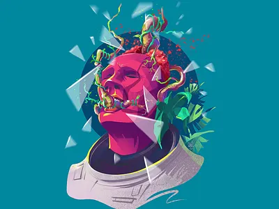 End of perfidious concept art earth editorial illustration environmental illustration illustrator photoshop procreate savetheplanet