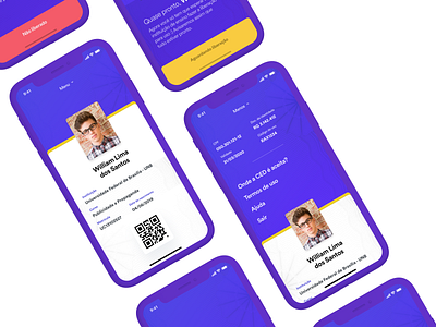 National Student Identity app brazil design education id identity student ui ux