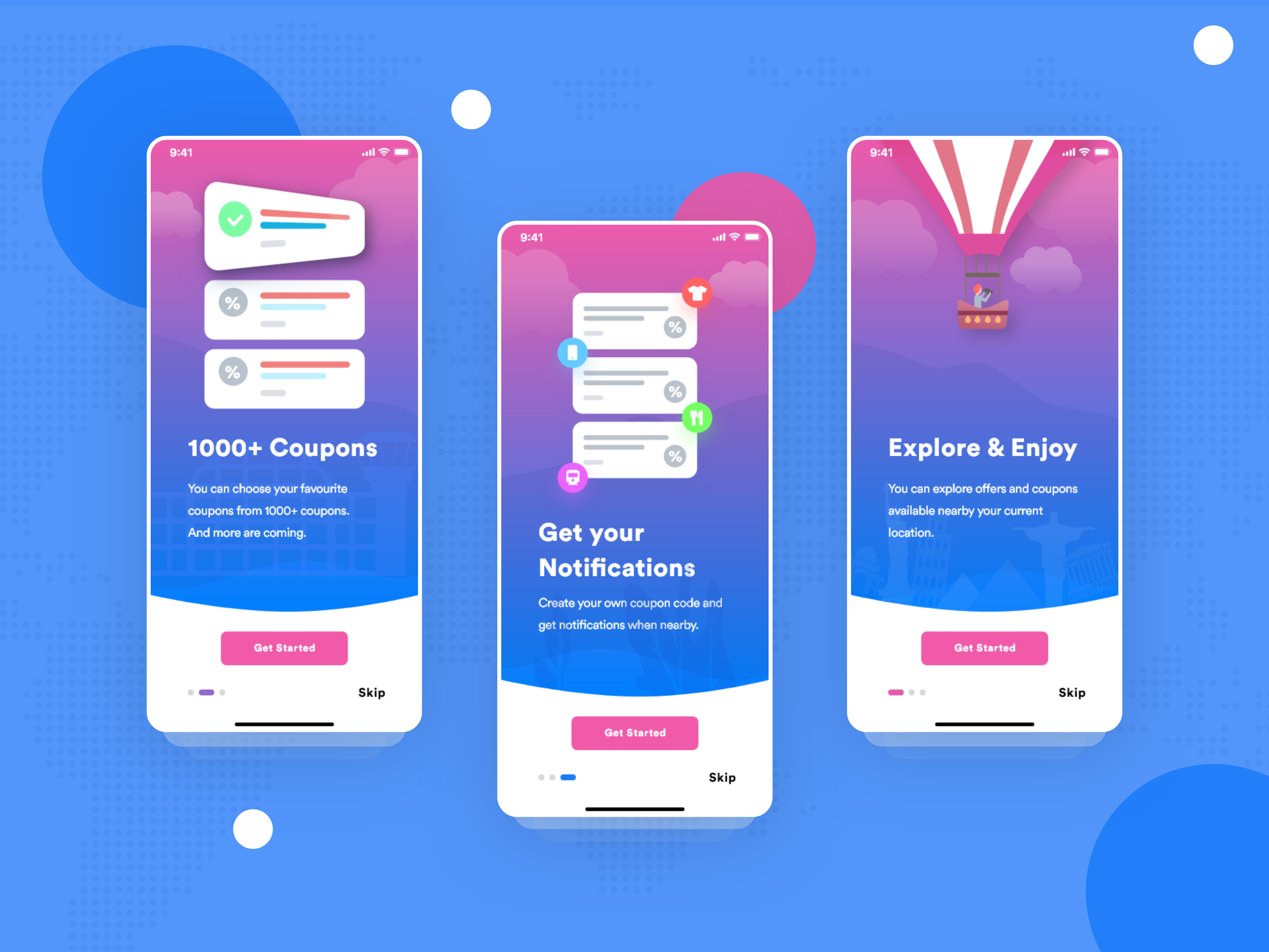 Example of Mobile App Design – (15 Screens)