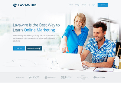 Lavawire adobe cc adobe illustrator adobe photoshop adobe photoshop cc design graphic design graphic designer graphicdesign illustrator landing page landing page design landingpage photoshop ui uidesign web design web designer webdesign website website design