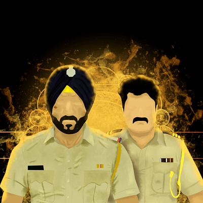 Duo-lV Sartaj + Kaatekar branding design gif icon illustration netflix sacredgames vector webseries