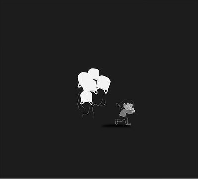 Plastic Ghosts Haunting Us Forever black and white cartoon character digital art drawing environment flat ghost illustration line art monochrome plastic plastic pollution pollution vector