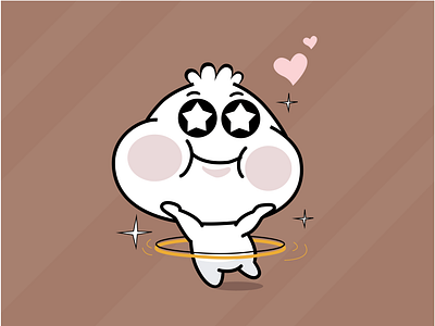 Hu La La cartoon character happy illustration lovely turnaround