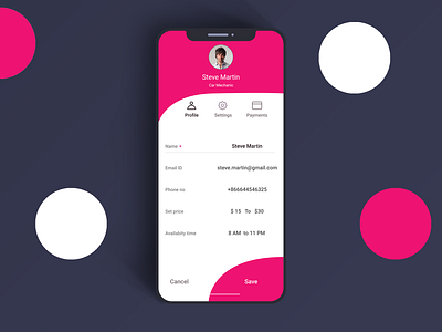 006 User profile design for #dailyUI challenge dailyui mobile app ui uidesign user profile userinterface ux webdesign