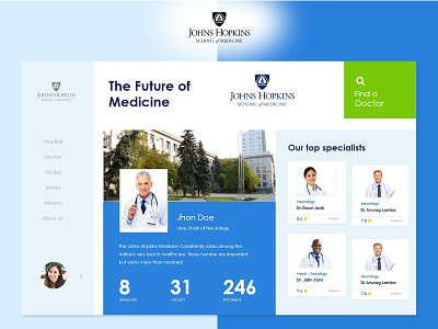 Medical landing Page Layout illustration ui ux design uidesign ux desgin ux design