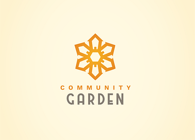 Community Garden Logo branding community garden daisy flower garden graphic design logo vector