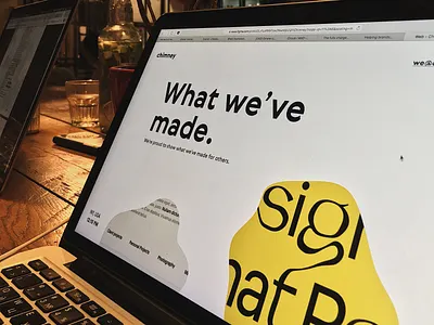 Chimney - Portfolio mockup photo portfolio portfolio website ui ux