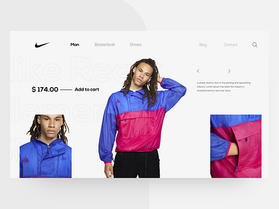 Product page design interaction interaction design interface landing page design landingpage minimal nike ui uidesign ux