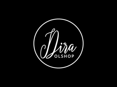 Dira Olshop 01 branding design hand drawn handmade handwriting icon identity illustration illustrator lettering letterpress logo logos logotype minimal type typography vector