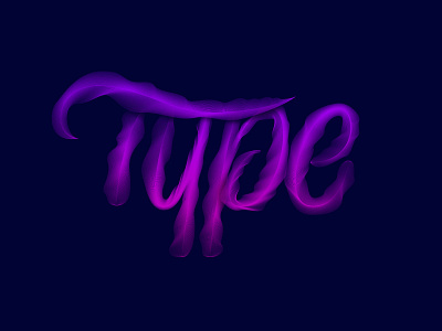 Type Is My Type adobe illustrator blend tool brush letter art lettering typography