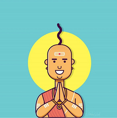 Tenali Rama adobe illustrator adobe photoshop art design digital art flat design graphic design illustration india tenali tenali vector