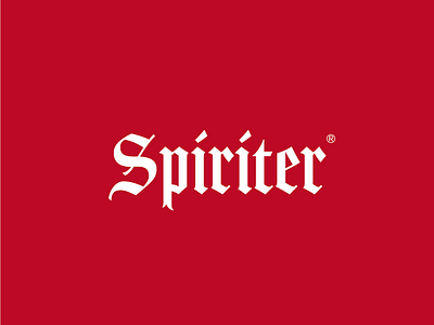 the "Spiriter" designer magazine logo_icon designer designer logo icon jonas magazine red white