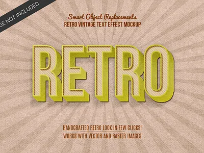 Retro Vintage text Style add on