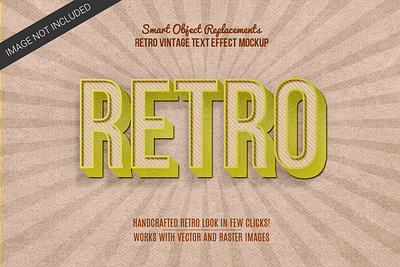 Retro Vintage text Style add on