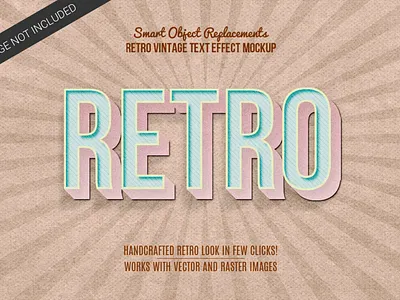Retro Vintage Text Style add on