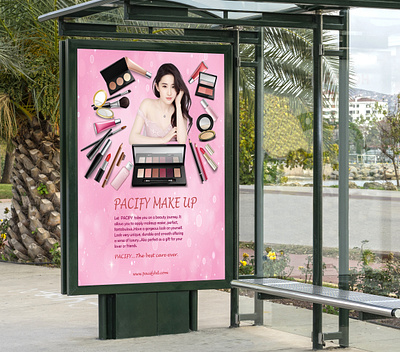 Hoarding Design billboard branding cosmetics design hoarding interaction poster product design