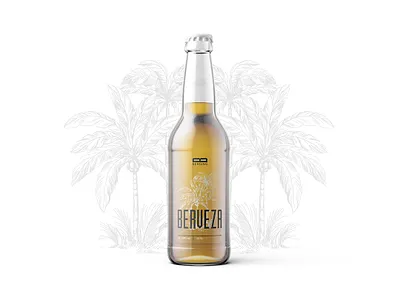 Berveza beer beer branding beer label bottle label brewery design label labeldesign non label look product design summer summer beer