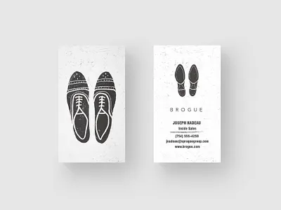 Shoe Business Card brand branding brogue business card logo shoe store template