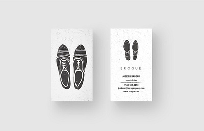 Shoe Business Card brand branding brogue business card logo shoe store template