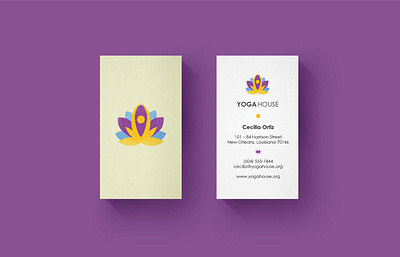 Yoga Logo brand branding business card graphic design logo design lotus sun yoga yoga pose