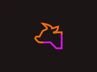 Historic icon cow brand color cow historic icon identity italy meedori set vaduva vector