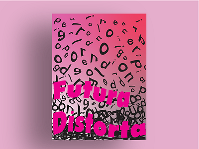 Futura Distorta Poster