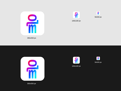 Loomie app design icon lettering logo type typography vector web website