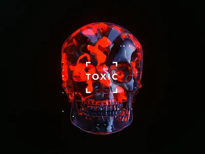 TOXIC 2019 abstract art c4d cinema4d fantasy film goth hologram interstellar mp4 octane octane render octanerender scifi skull space surreal toxic