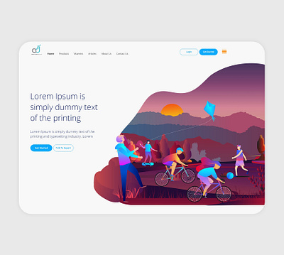 Abian Daru design flat illustration minimal minimal website minimalist ui ux web website