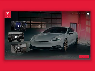 Tesla web app concept app dashboard ui tesla ui ui deisgn website concept