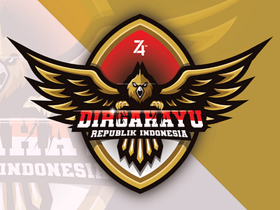 74th Indonesian Independence Day animal bird character esport logo flag illustration independence day indonesian mascot sport logo